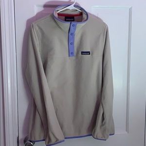 Beige/Purple Patagonia Button Up